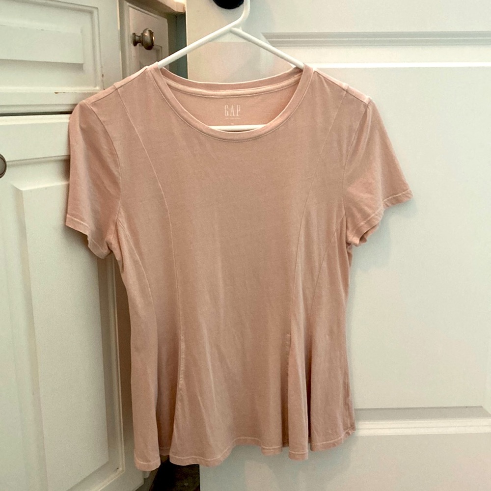 Light Pink Gap Vintage Wash Tee Shirt Top
